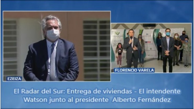 Alberto Fernández encabezó la entrega de viviendas